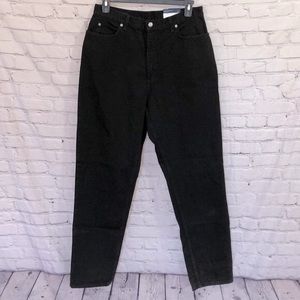 Lands’ End Jeans Tall High Rise Black Straight leg